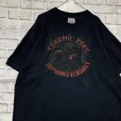 USA製90sヴィンテージTシャツ！シングルステッチブラック半袖古着2XL715
