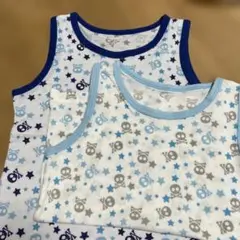 男の子用タンクトップ 100cm 星とドクロ２枚セット