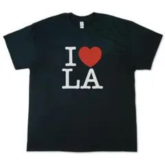 黒M新品アイラブロサンゼルスお土産TシャツI♡LAスーベニアLOSANGELES