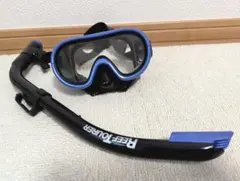 REEF TOURER シュノーケルセット 黒/青 子供用