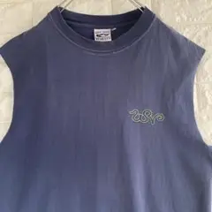 【00s】ドルフィン デザイン ノースリーブタンクトップ　L　4292
