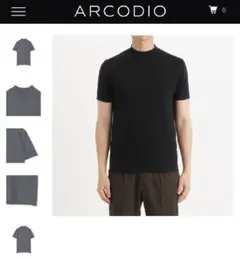 ARCODIO モックネックニット ネイビー、カーキ2色