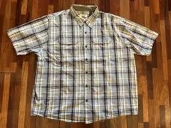 【特価】Wrangler チェック柄 半袖シャツ 2XL