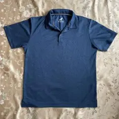 St.Scott ネイビー ポロシャツ 半袖　メンズL ポリエステル