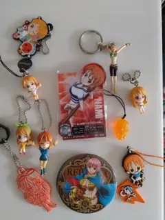 ワンピース　ナミ　アクリル　ラバスト　キーホルダーなど　画像セット