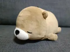 茶色のぬいぐるみパスケース チャーム付き