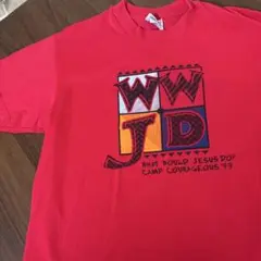 WWJDデザインTシャツ　Hanes製