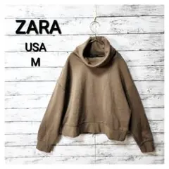 ZARA ザラ 裏起毛 スウエット トレーナー タートルネック M