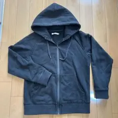 ★特価！オールブラック！使い勝手抜群リロア厚手フルジップパーカー★S 170cm