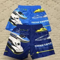キッズ　水着　新幹線　ドクターイエロー　100 2枚セット