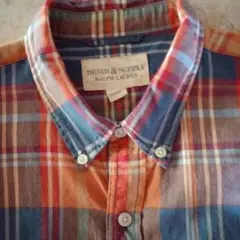 DENIM & SUPPLY ラルフローレン インド綿100%半袖シャツ