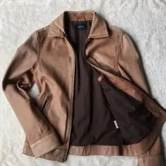 メンズビギ　羊革　レザー ジャケット シングル サイズM