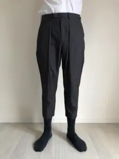 古着 LAD MUSICIAN タックパンツ クロップド ラッドミュージシャン