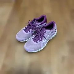 パープル系ピンク ランニングシューズ