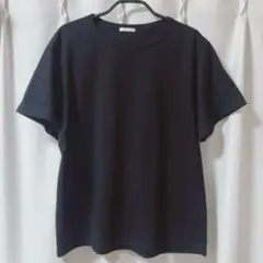 ジーユー GU＊コットンクルーネックTシャツ ブラック XL 美品