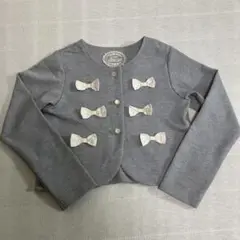 リボン付きカーディガン　ジャケット　130