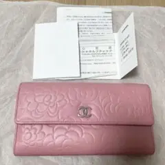 CHANEL カメリア 長財布