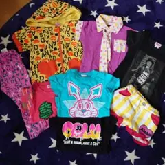 USED 女の子 ANAP KIDS 半袖Tシャツショートパンツまとめ売り 90