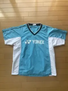 YONEX ヨネックス　テニス ユニセックス 半袖Vブレーカー　Lサイズ 水色