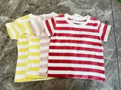 【無印良品】ボーダーTシャツ4枚セット　80cm