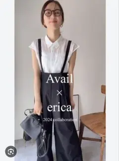 Avail × erica サロペット Mサイズ ネイビー