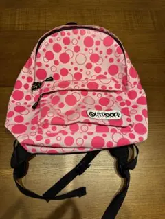 OUTDOOR PRODUCTSピンク ドット柄 キッズリュック