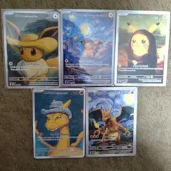 ピカチュウ ゴッホ　海外版 5枚セット 星月夜