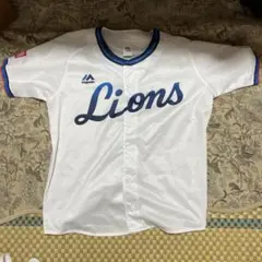Lions Majestic ホワイトシャツ Lサイズ