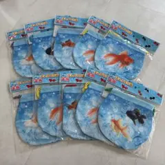 新品★縁日まんまる巾着 金魚10枚セット 【1】