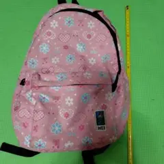 MEI 花柄ピンクリュック 約40cm