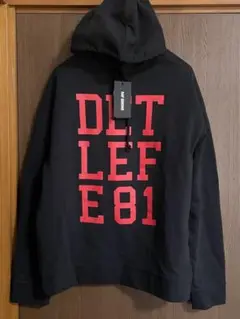 黒S新品 RAF SIMONS DETLEF スウェット パーカー ラフシモンズ