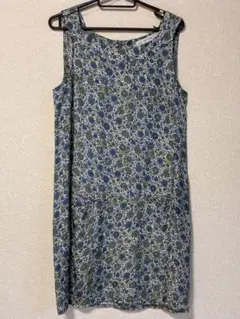 ZARA 花柄ノースリーブチュニック made in Spainレーヨン100%