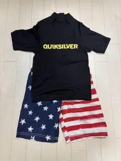 QUIKSILVER ラッシュガード　OLD NAVY サーフパンツ　100