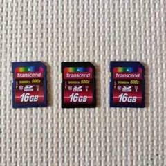 Transcend 16GB SDカード 3枚セット（ケース付き）