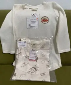 アンパンマン 100cm 半袖Tシャツ 、長袖シャツ2点セット