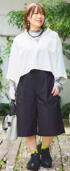 しまむら おかだゆり ハーフパンツ 4L