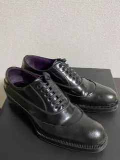 レア プラダ12AW ラバーソール381/2ドレス シューズ 美品