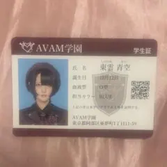 AVAM 東雲青空 学生証 トレカ