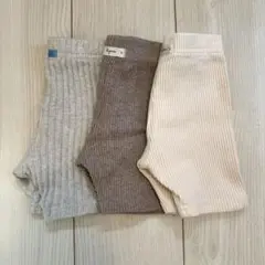リブハーフパンツ　3点セット　80cm （S）マーキーズ