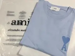 ami paris ブルー ami de coeur Tシャツ Lサイズ