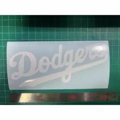 Dodgers ロゴ ステッカー ホワイト