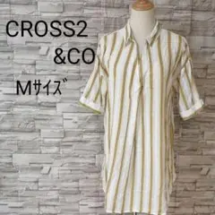 CROSS2u0026CO クロスツー ストライプシャツ チュニック 薄手 M