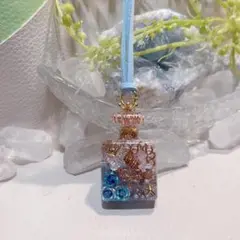 癒しのオルゴナイト❤️ミルキークンツァイト+アクアマリンの香水瓶型♡