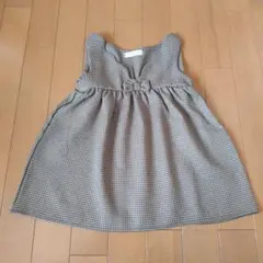 mamaraku ママラク　チェック　ワンピース　80cm