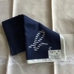 アニエス・ベーハンカチネイビー未使用品