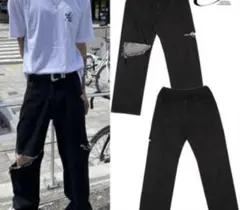 ダメージ加工 ジーンズ