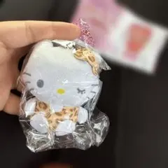 ハローキティ ぬいぐるみボールチェーン2 レオパード　ガチャガチャ