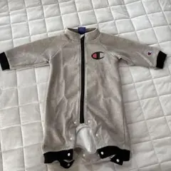 Champion フルジップロンパース 80サイズ グレー