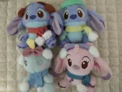 スティッチ　ミルキーボア　雪の日マスコット　ぬいぐるみ　全4種
