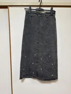 パール付きデニムスカート♡